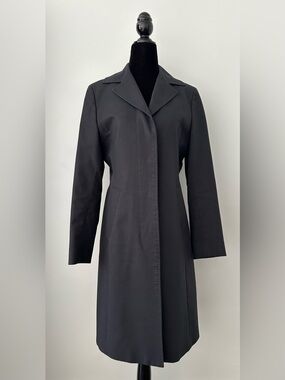 BROOKS BROTHERS Navy Blue Notch Collar Trench Coat - US 2-4